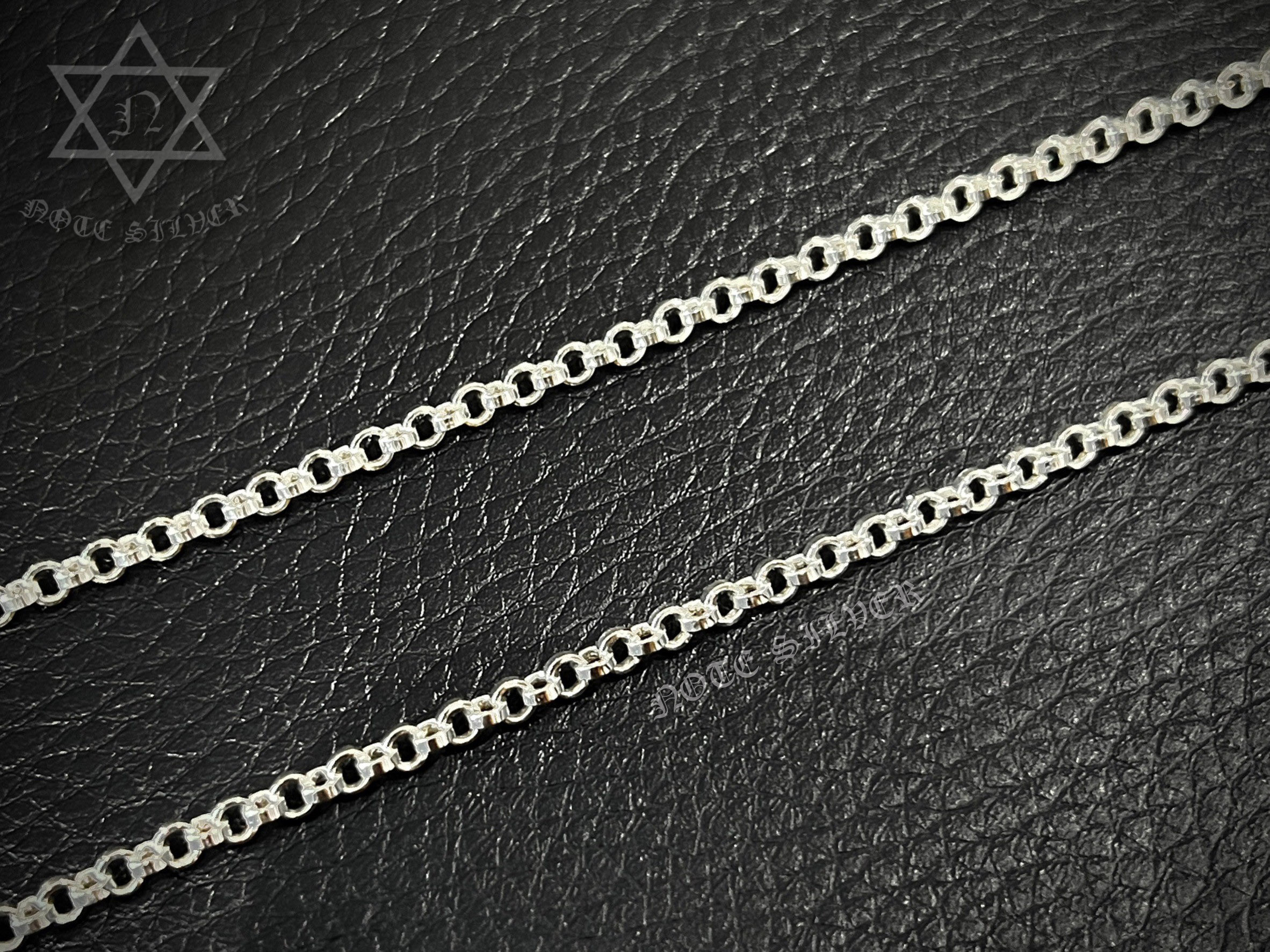 สร้อยคอเงินแท้ลายโซ่กลมขนาดหน้ากว้าง3มิล ความยาว24นิ้วSterling Silver 925 NSNL3234