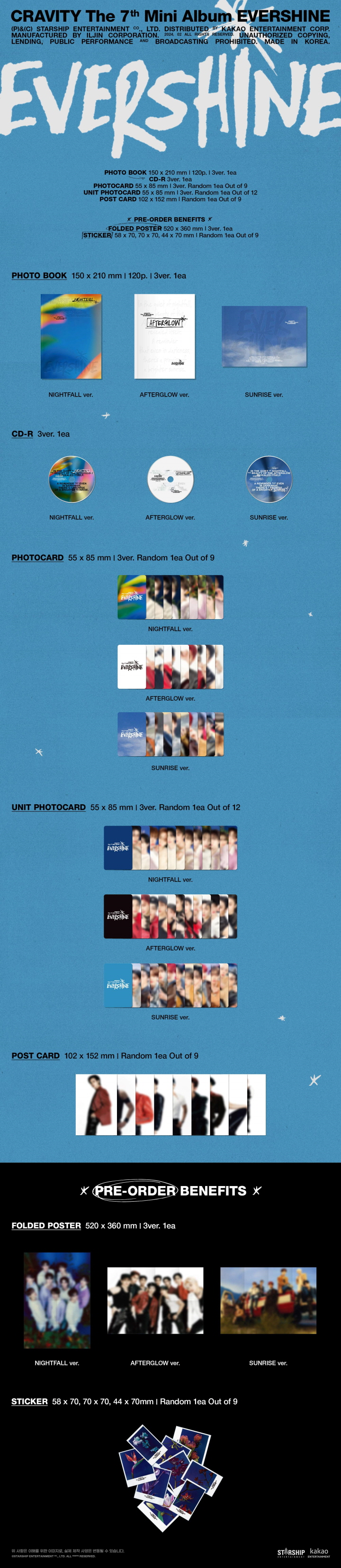 [PRE-ORDER] CRAVITY - 7th Mini Album "EVERSHINE"