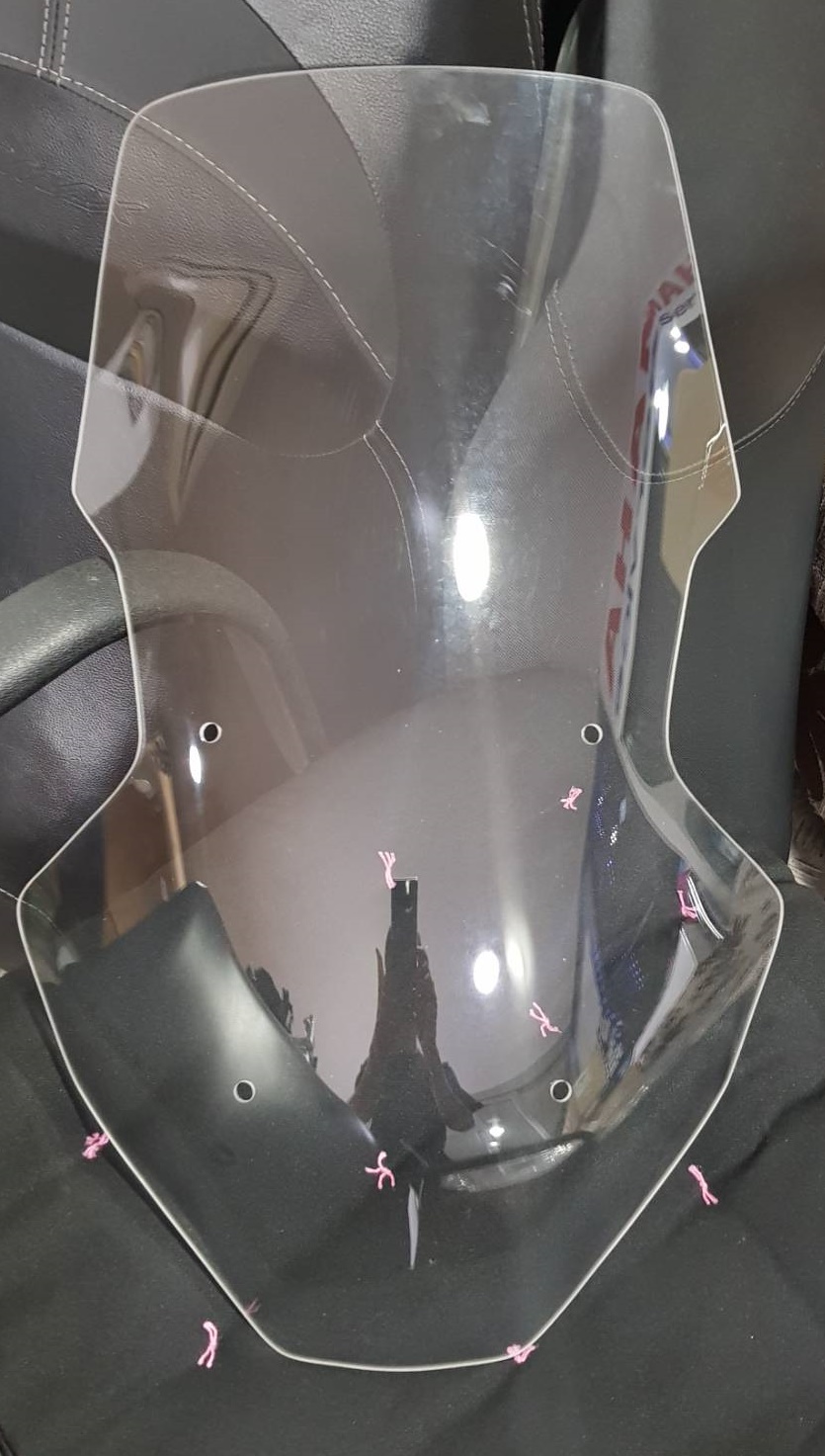 ชิวหน้า Honda ADV 150 ทรงสูง สีดำ สีใส