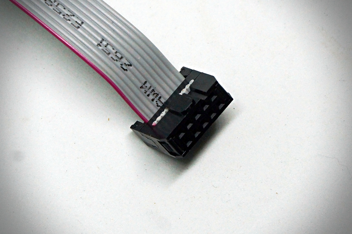 สายแพร์พ้อมเข้าหัว SIP 10pin ยาว 70cm (ระยะห่างระหว่างขา 2.54mm)