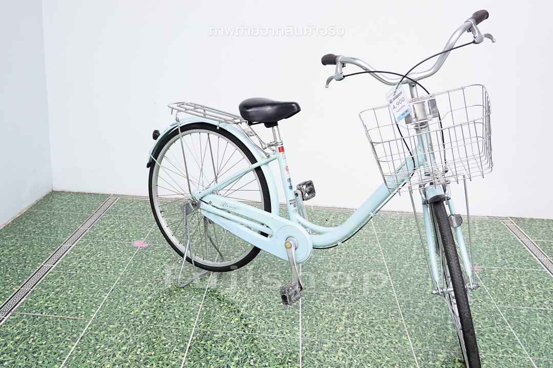 จักรยานแม่บ้านญี่ปุ่น - ล้อ 26 นิ้ว - ไม่มีเกียร์ - อลูมิเนียม - Bridgestone - สีฟ้า [จักรยานมือสอง]