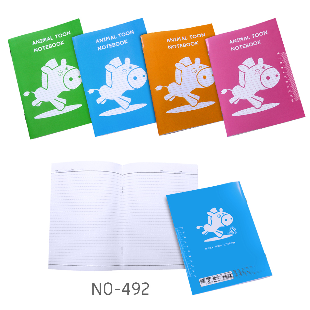 Writing Notebooks A5 with PP Covers Animal Toon