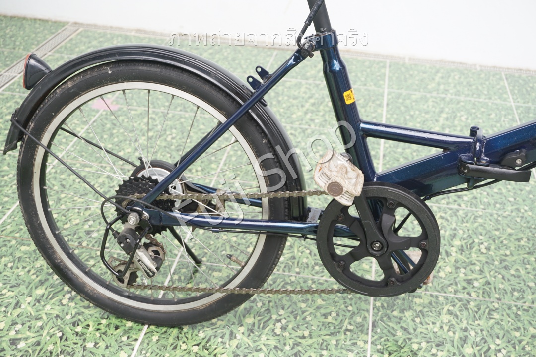 จักรยานพับได้ญี่ปุ่น - ล้อ 20 นิ้ว - มีเกียร์ - สีน้ำเงิน [จักรยานมือสอง]