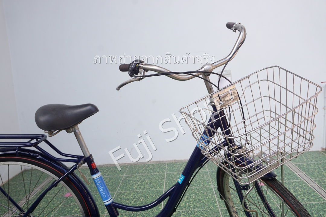 จักรยานแม่บ้านญี่ปุ่น - ล้อ 26 นิ้ว - เกียร์ 6 สปีด - สีน้ำเงิน [จักรยานมือสอง]