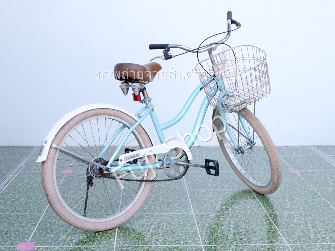 จักรยานญี่ปุ่น - ล้อ 24 นิ้ว - ไม่มีเกียร์ - Californian Bike - สีฟ้า [จักรยานมือสอง]
