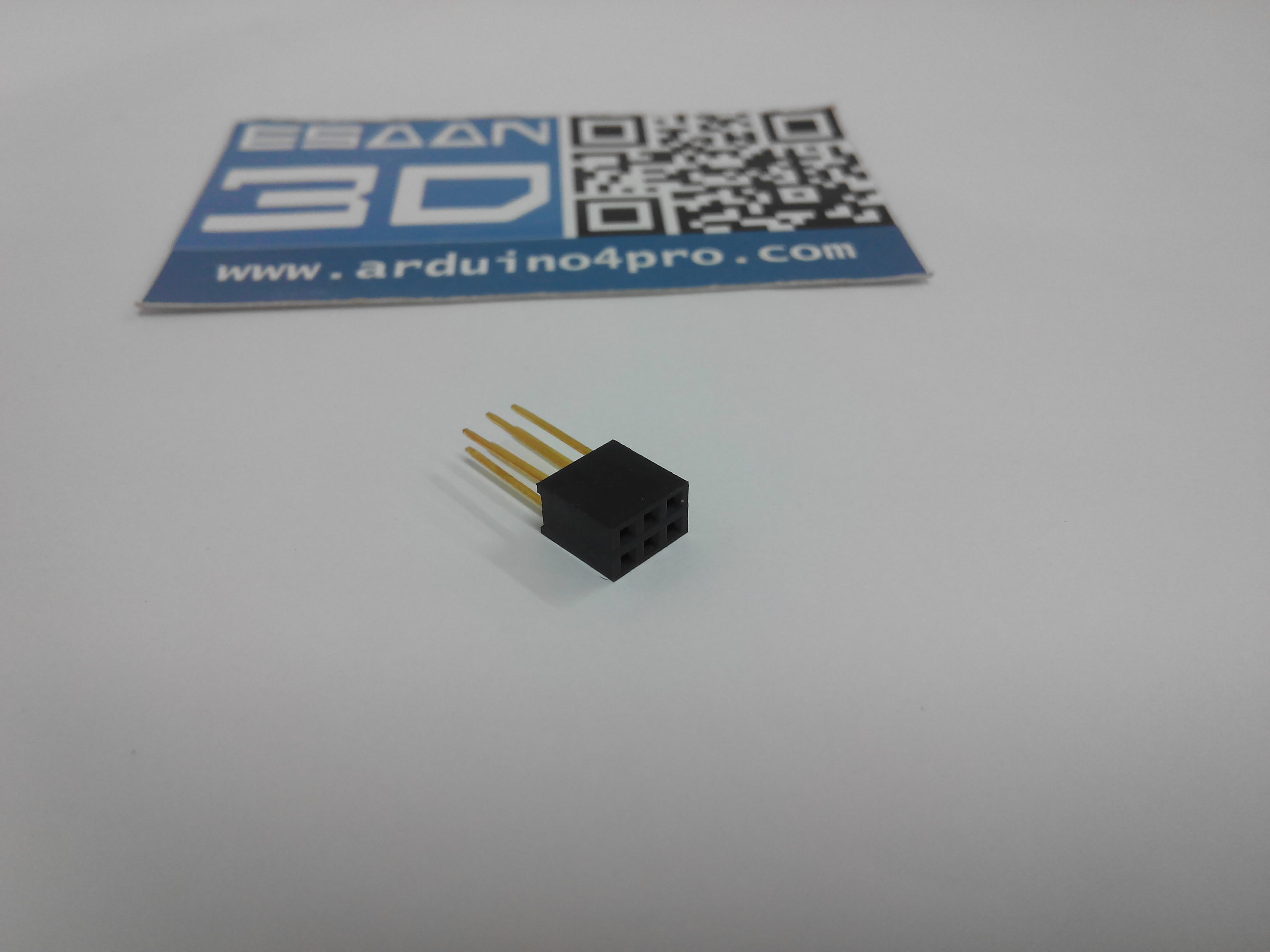 DIP ตัวเมียขายาว 2x3P (ระยะห่างขา 2.54mm)