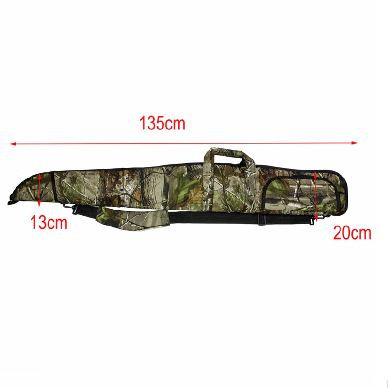 กระเป๋าใส่ปืนยาวอย่างดีแบบผ้ากันน้ำ น้ำหนักเบา ลายพลาง พร้อมซิป ยาว 135 ซม.