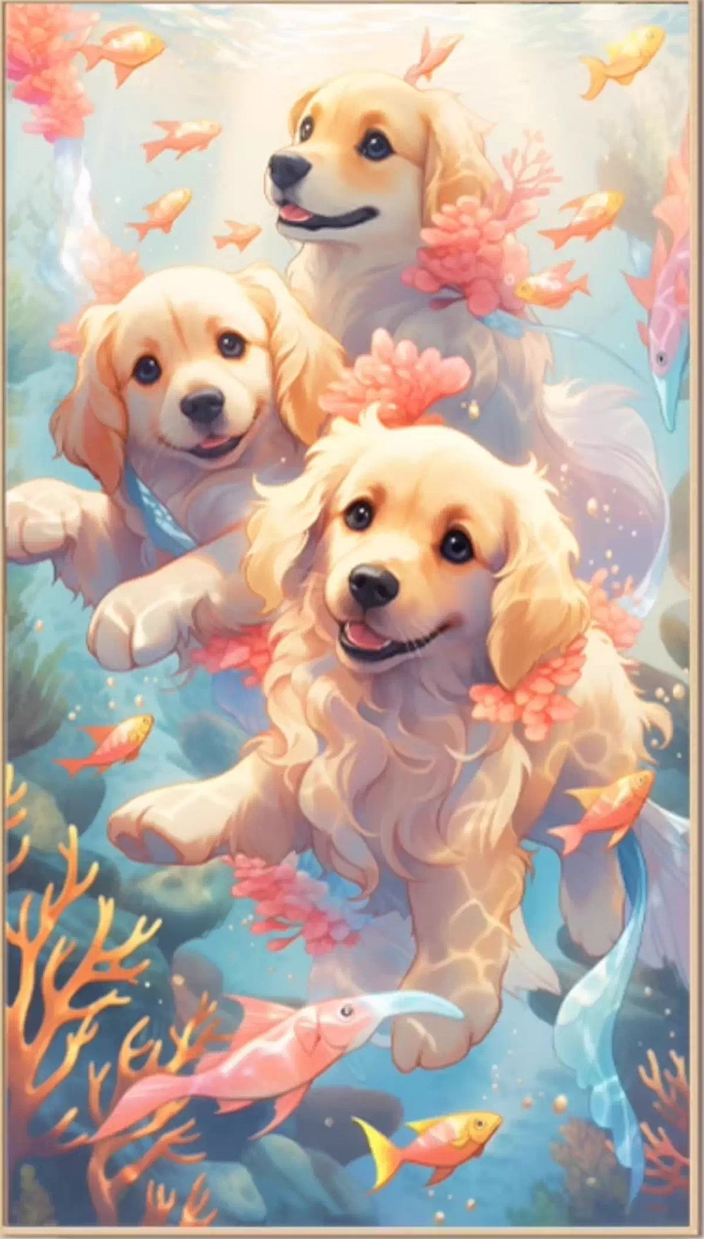 dog-1005 *สินค้าหมด* ชุดปักครอสติช ลายน้องหมาโกลเด้น (ปักเต็มผืนผ้า ไม่มีเดินเส้น ผ้า11CTพิมพ์ลาย ปัก 3 เส้นเล็ก ) ขนาด 60*85 ซม.ผ้าครอสติช 11CTพิมพ์ลายปักบนผ้า ไหมคอตตอน 54 สี ผังลาย เข็ม