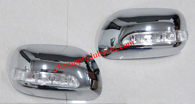 ครอบกระจกมองข้างมีไฟ TOYOTA AVANZA 04-11 โครเมี่ยม