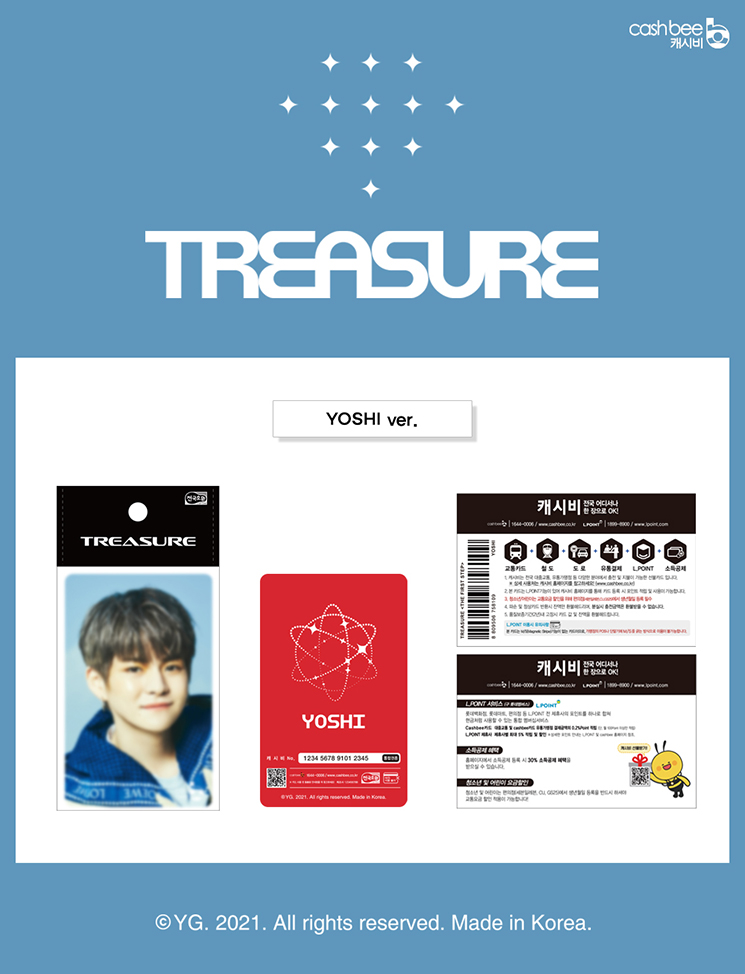 [PRE-ORDER] TREASURE - Cashbee Transportation Card "THE FIRST STEP : TREASURE EFFECT"