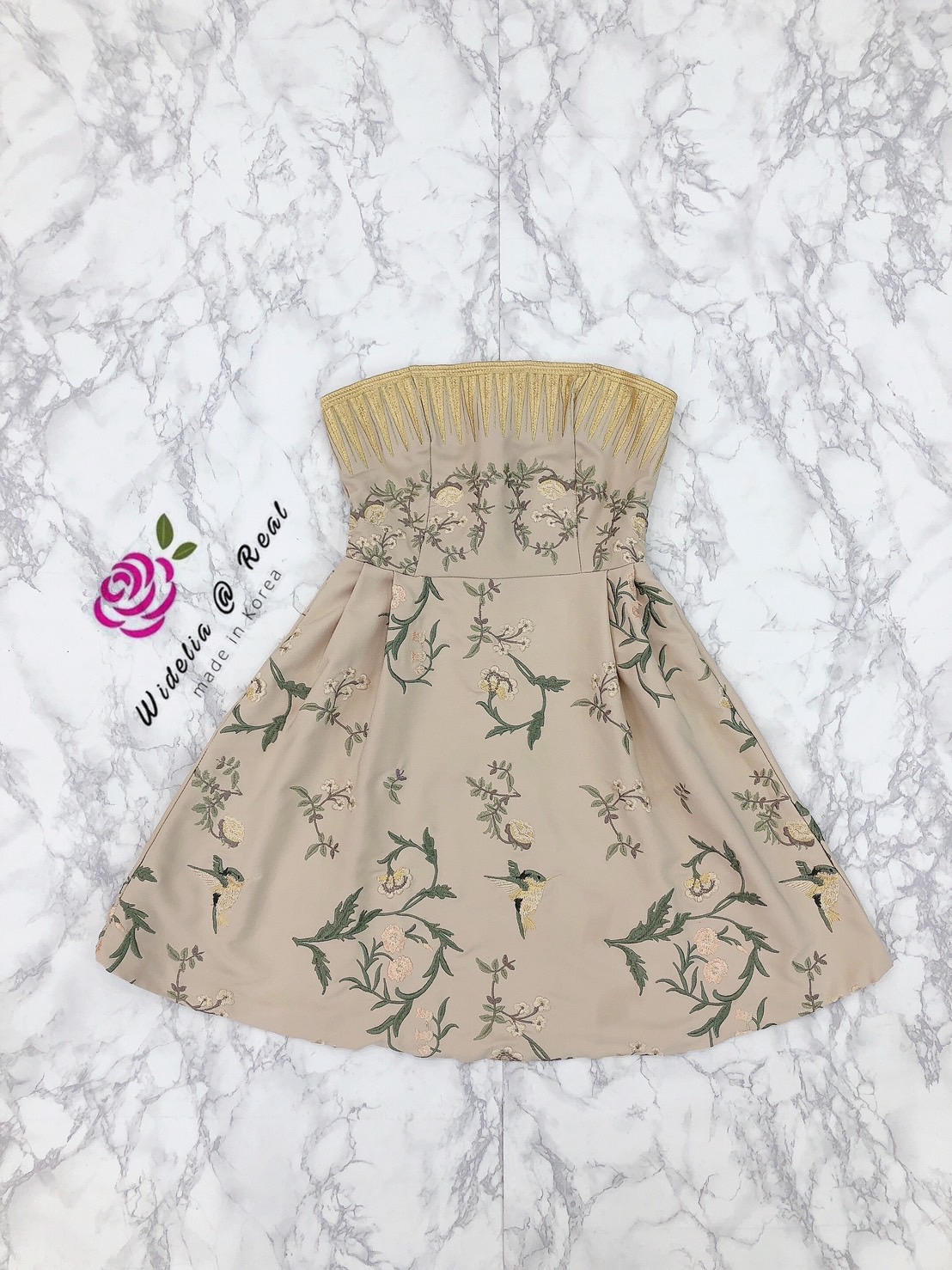 Korea Mini Dress มินิเดรสเกาะอกแสนสวย