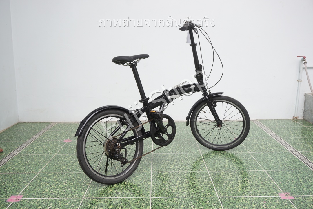 จักรยานพับได้ญี่ปุ่น - ล้อ 20 นิ้ว - มีเกียร์ - อลูมิเนียม - สีดำ [จักรยานมือสอง]