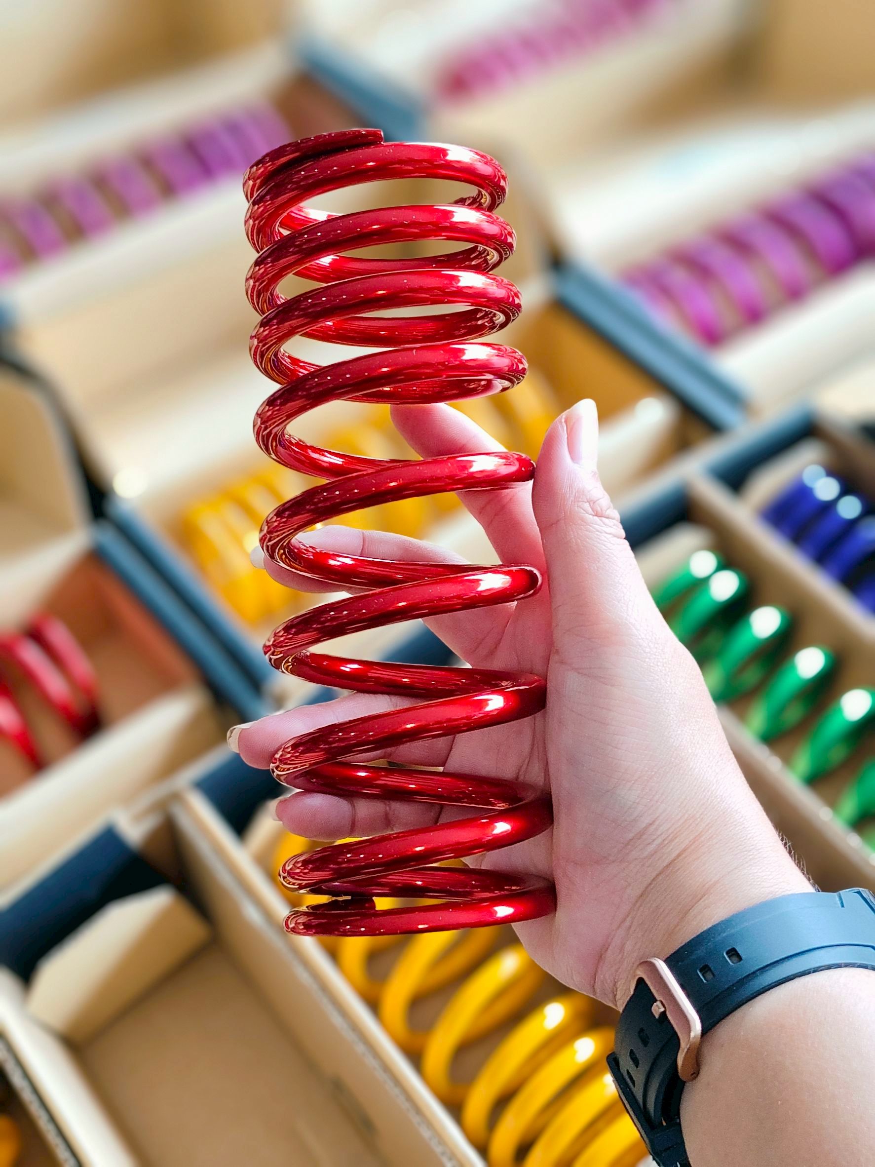 สปริงโช้คหลังงานทำสีพาวเดอร์โค้ท สำหรับโช้ค Profender X-Series Giorno125+