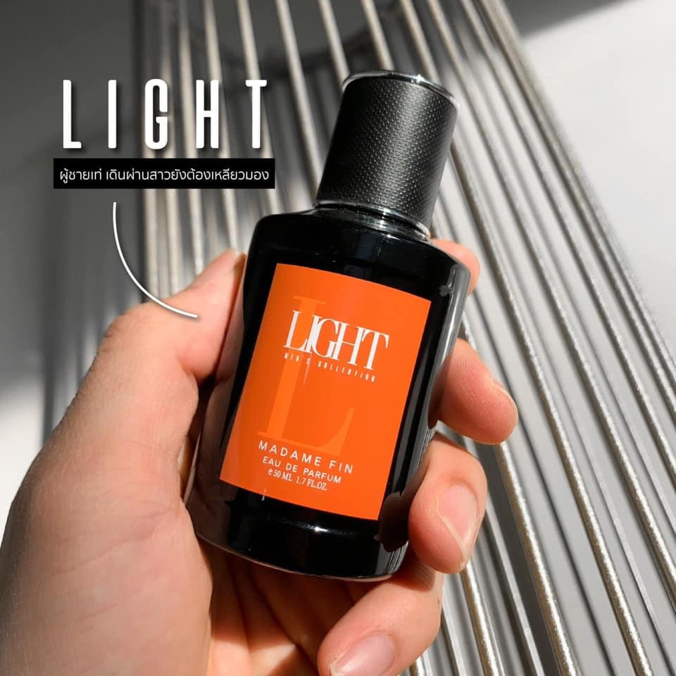 น้ำหอมมาดามฟิน น้ำหอมผู้ชาย กลิ่นไลท์ LIGHT (กล่องสีส้ม)