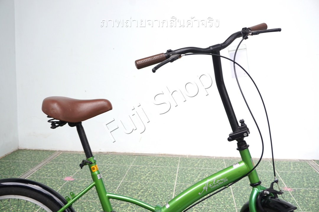จักรยานพับได้ญี่ปุ่น - ล้อ 20 นิ้ว - ไม่มีเกียร์ - สีเขียว [จักรยานมือสอง]