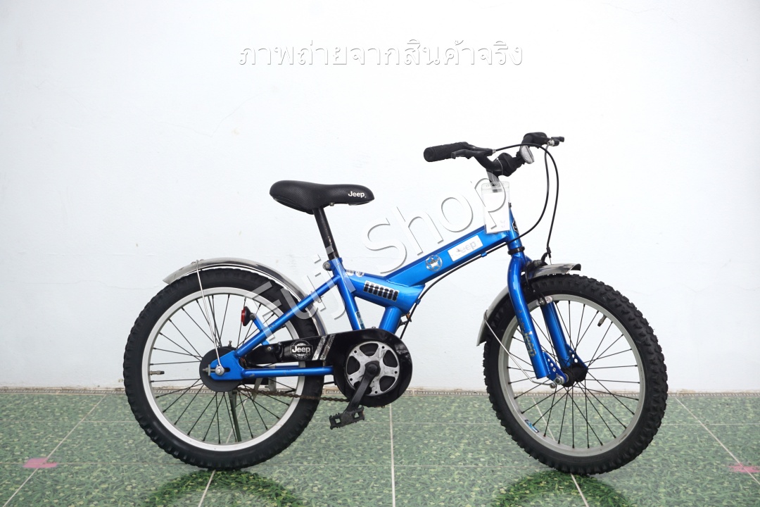 จักรยานเด็กญี่ปุ่น- ล้อ 18 นิ้ว - ไม่มีเกียร์ - Jeep - สีน้ำเงิน [จักรยานมือสอง]