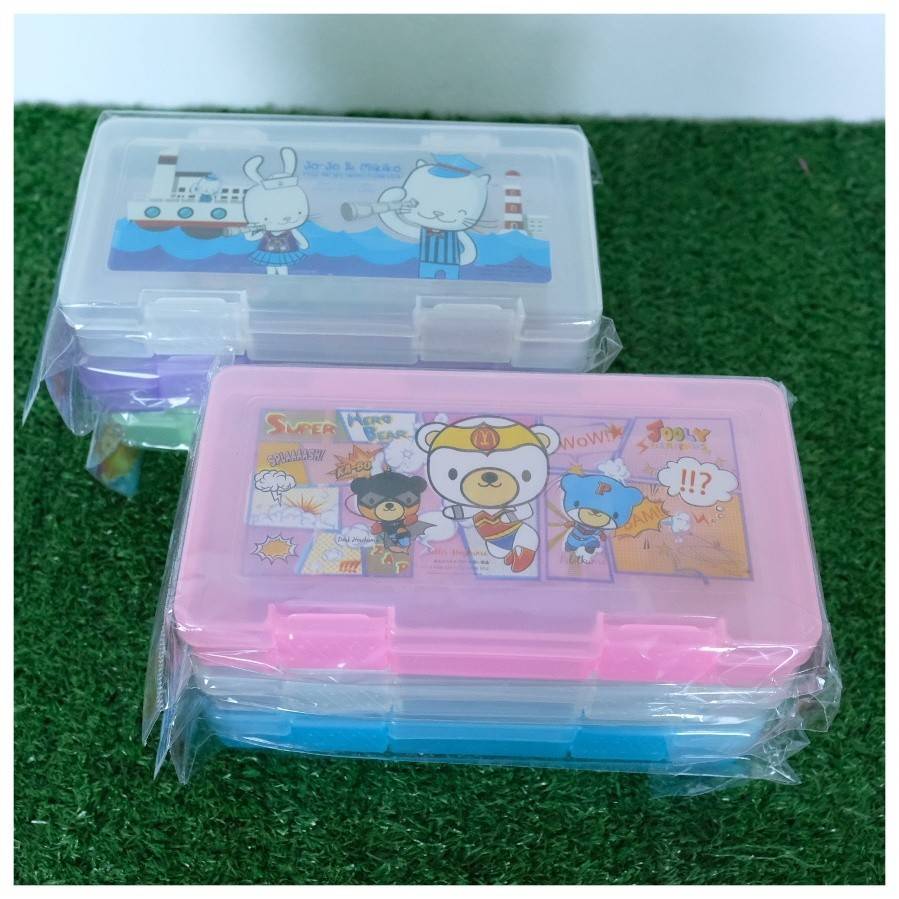 กล่องดินสอหูล็อคบานพับ (11.5*22.5*4ซม.)