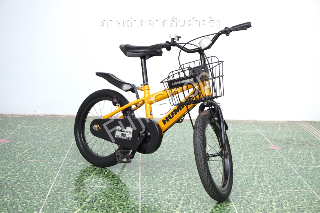 จักรยานเด็กญี่ปุ่น - ล้อ 16 นิ้ว - ไม่มีเกียร์ - Hummer - สีเหลือง[จักรยานมือสอง]