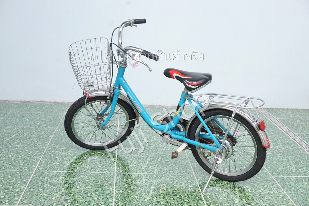 จักรยานเด็กญี่ปุ่น - ล้อ 16 นิ้ว - ไม่มีเกียร์ - สีฟ้า [จักรยานมือสอง]