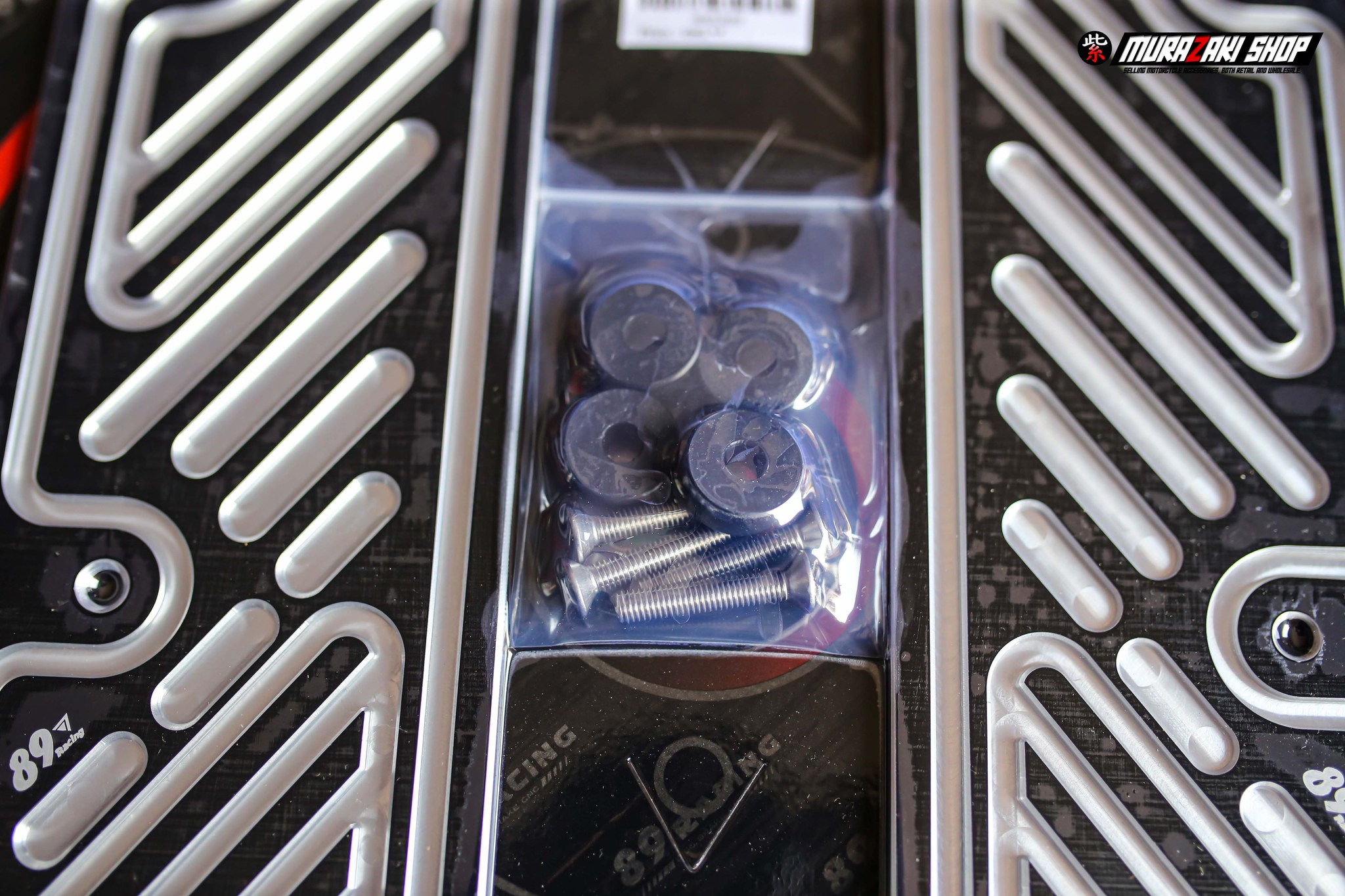 พื้นพักเท้าทูโทน 89Racing/CNC #Giorno ของเข้า 6 สี ชมพู/แดง/น้ำเงิน/เทา/ส้ม/ทอง น้ำหนักเบา งานสวย มีบูทและน็อตแถมให้ 690฿