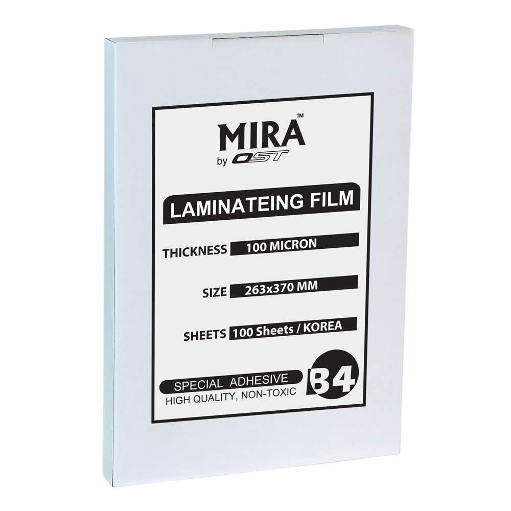 พลาสติกเคลือบบัตร B4 หนา 100ไมครอน MIRA