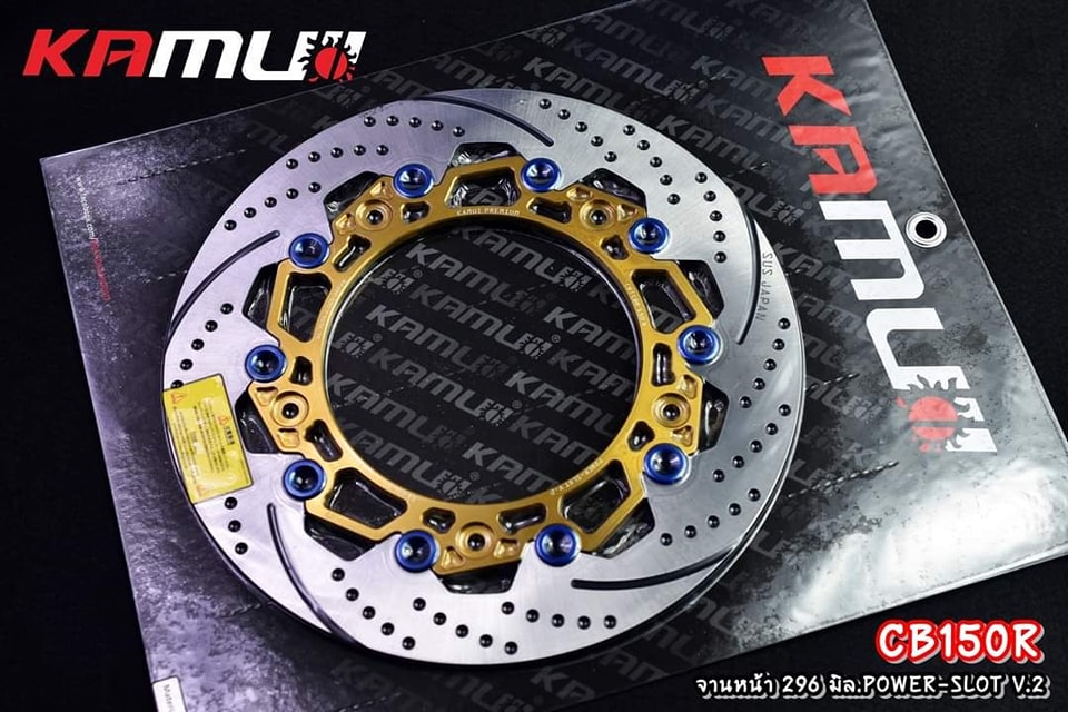 จานดิสก์หน้าCB150R 296 มิล . Power-Slot V.2