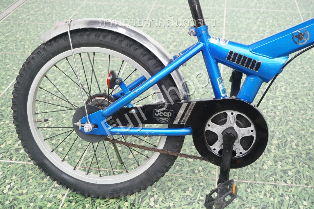 จักรยานเด็กญี่ปุ่น- ล้อ 18 นิ้ว - ไม่มีเกียร์ - Jeep - สีน้ำเงิน [จักรยานมือสอง]