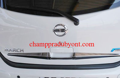 คิ้วฝาท้ายโครเมี่ยม NISSAN MARCH 10-16