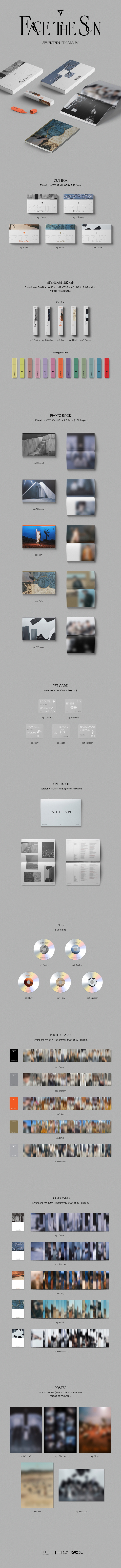 [PRE-ORDER] SEVENTEEN - 4th Album "FACE THE SUN"