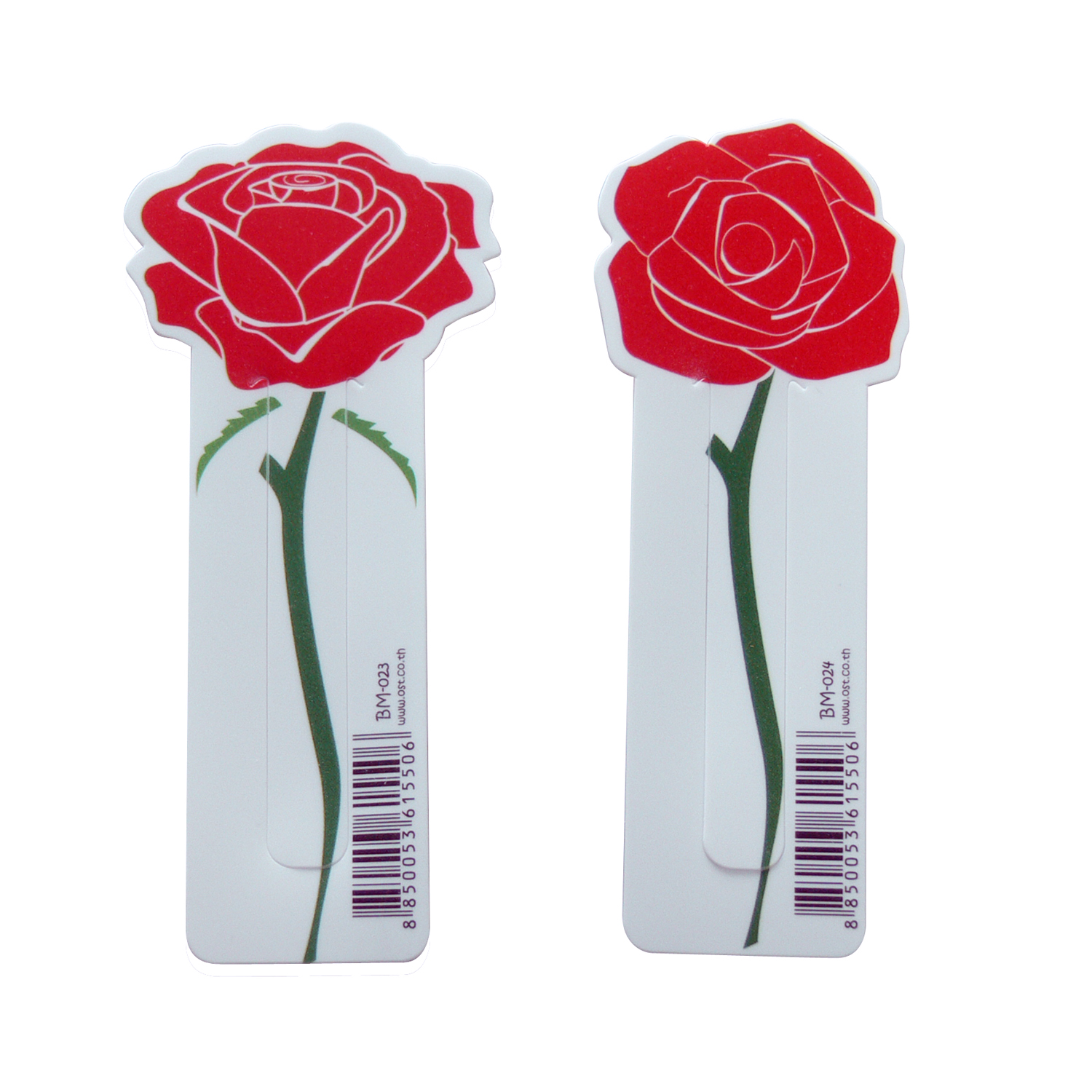 Printed Bookmarks Red Roses