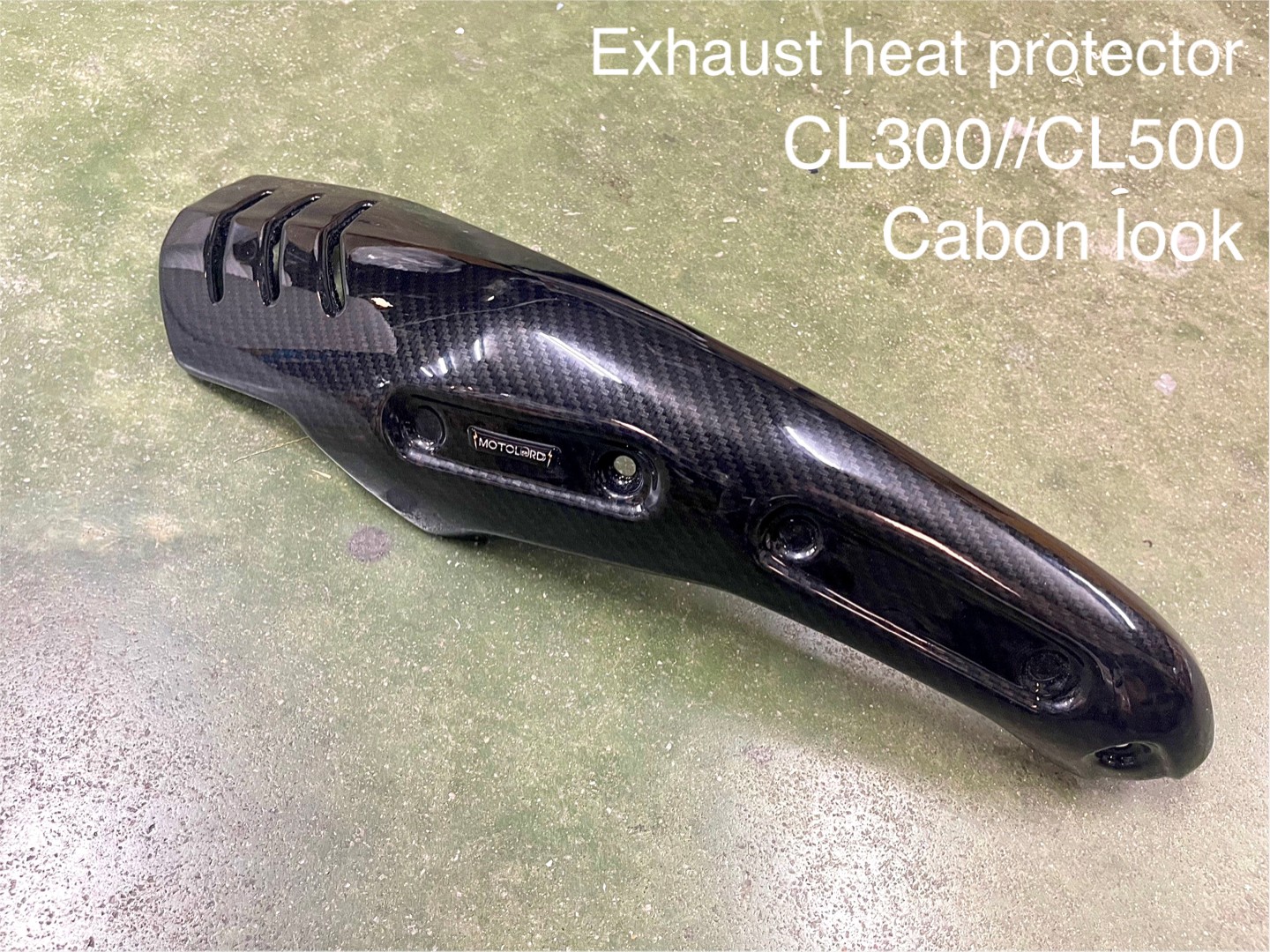 การ์ดกันร้อนท่อ Motolord Exhaust geat protector CL300 // CL500 -สีดำ 1650 -ลายเคฟล่า 1900