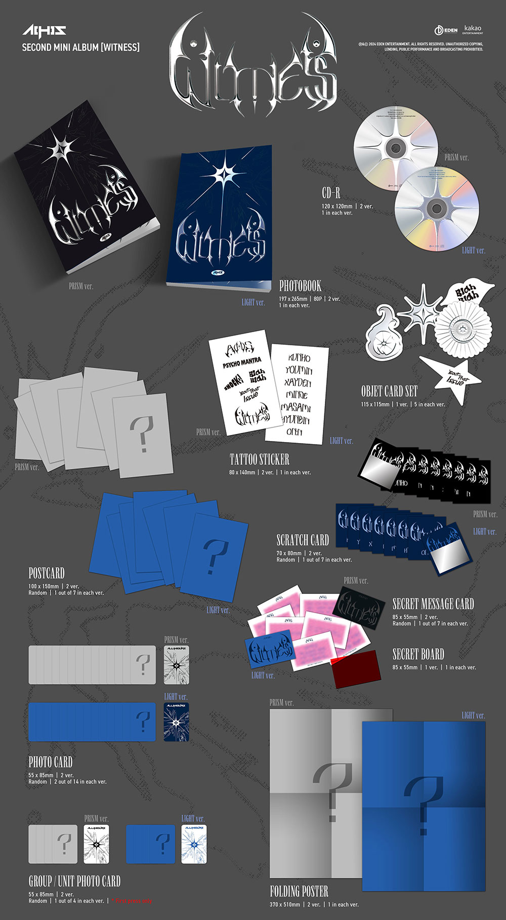 [PRE-ORDER] ALL(H)OURS - 2nd Mini Album "WITNESS"