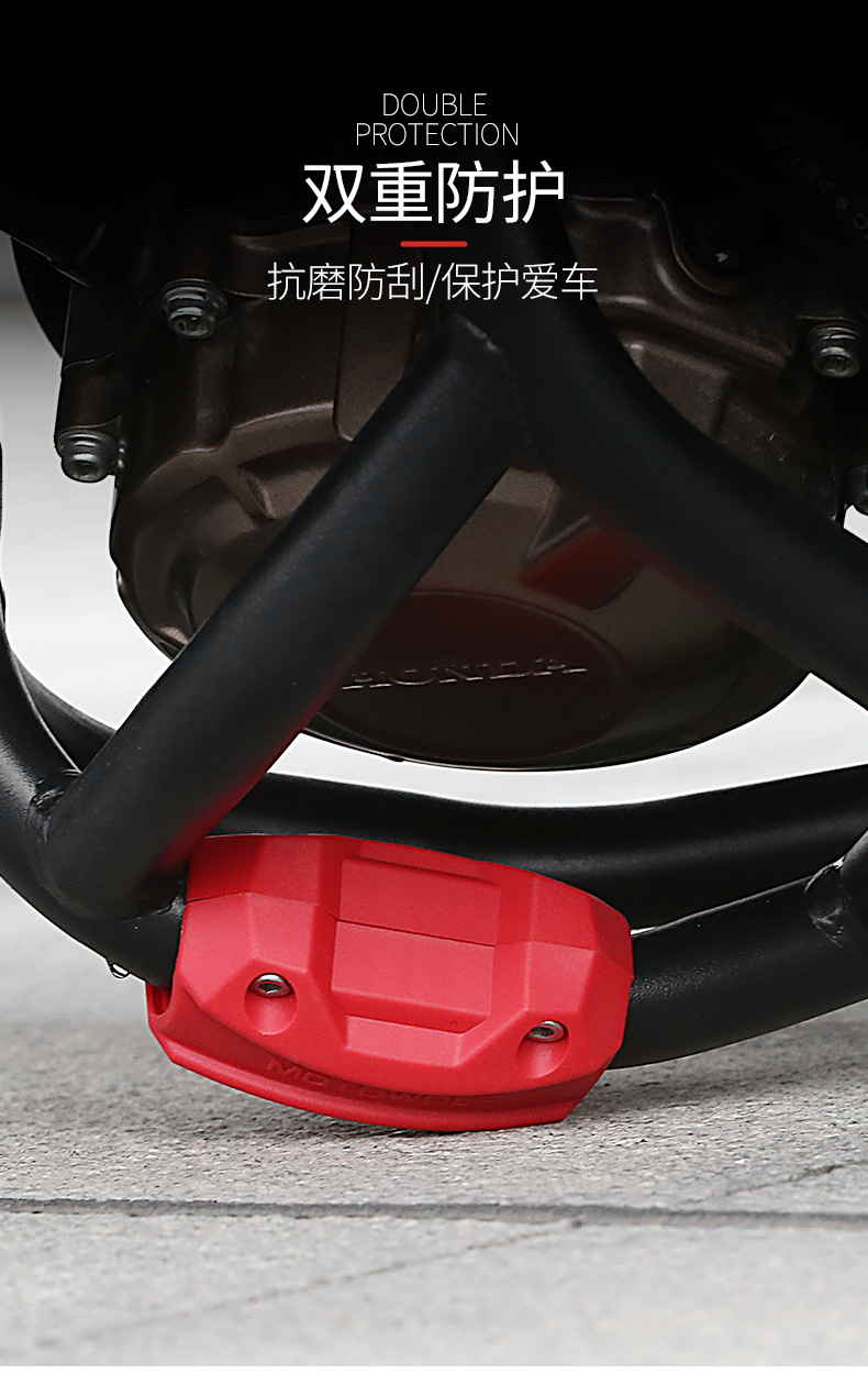 กันล้ม MOTOWOLF MDL 3703 ปะกับ กันรอยแครชบาร์