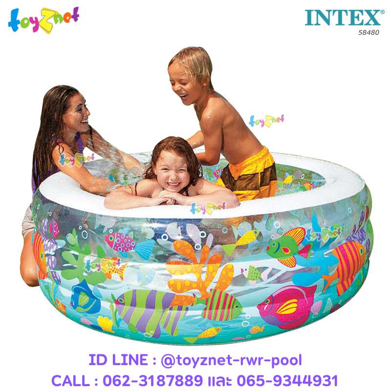 Intex Aquarium Pool 1.52x1.52x0.56 m. no.58480