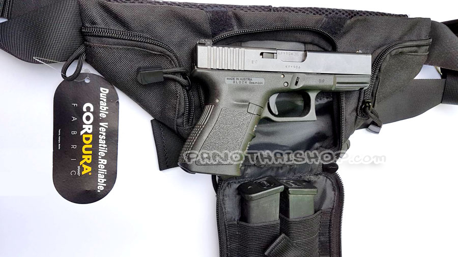 กระเป๋าซ่อนปืนคาดเอว GLOCK 19,GLOCK26<GLOCK43 , SIG P226-229 และ MP94