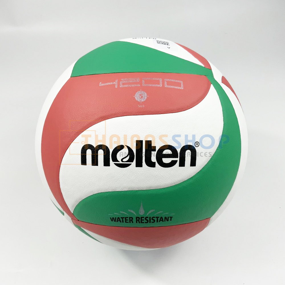 (ของแท้ 100%) ลูกวอลเลย์ Molten V5M4200 ของแท้ 100% ลูกวอลเลย์บอล ไม่ดูดซับน้ำ size 5 หนัง PU เหมาะกับสนามกลางแจ้ง
