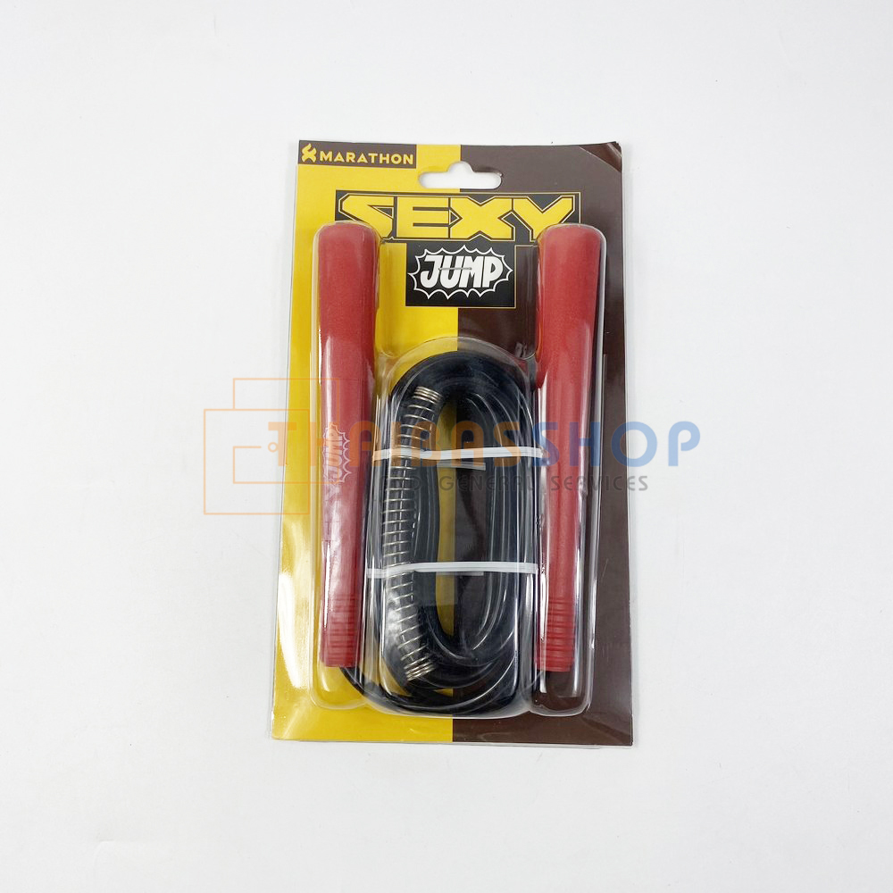 (ของแท้ 100%) ปรับสั้นยาวได้ เชือกกระโดด ที่กระโดดเชือก Marathon รุ่น Sexy Jump เชือกกระโดดมีสปริง