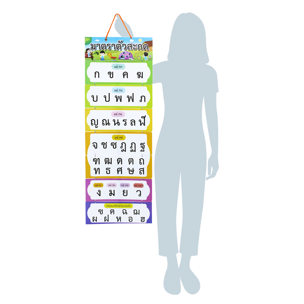 Hanging Display Flashcards Group of Thai Final Consonants ET-625