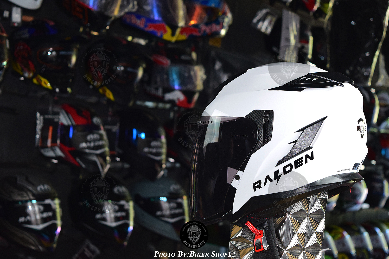 หมวกกันน็อค RAIDEN รุ่น DEFENCE OPEN FACE สีพื้น
