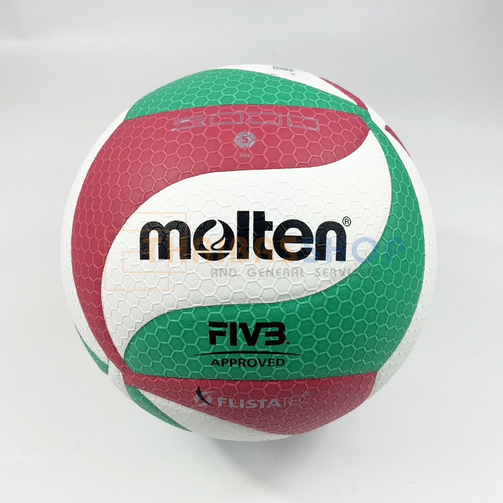(ของแท้ 100%) ลูกวอลเลย์บอล ลูกวอลเล่ย์ Molten V5M5000 size 5 หนัง PU คุณภาพหนังนิ่มเป็นพิเศษ ใช้แข่งขันเกมส์นานาชาติ