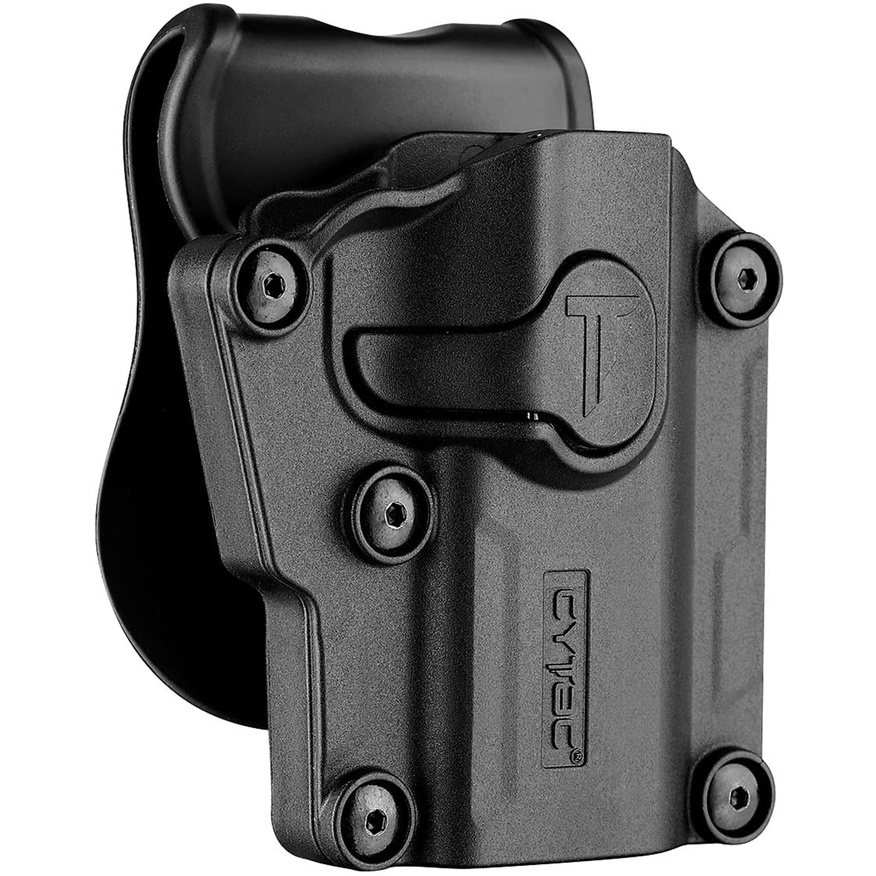 Mega-Fit Universal Holster Black CYTAC Holster ซองพกนอกปลดนิ้วชี้ สีดำ