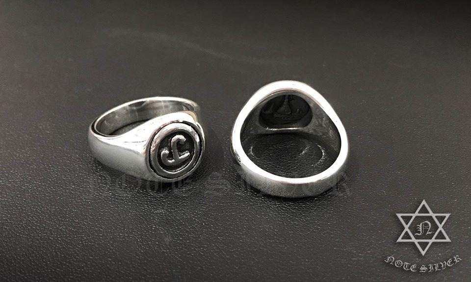 แบบแหวนฝังหัวนะโม ตัวเรือนเงินแท้ (ไม่รวมหัวนะโม) Sterling Silver 925 NSRG2549