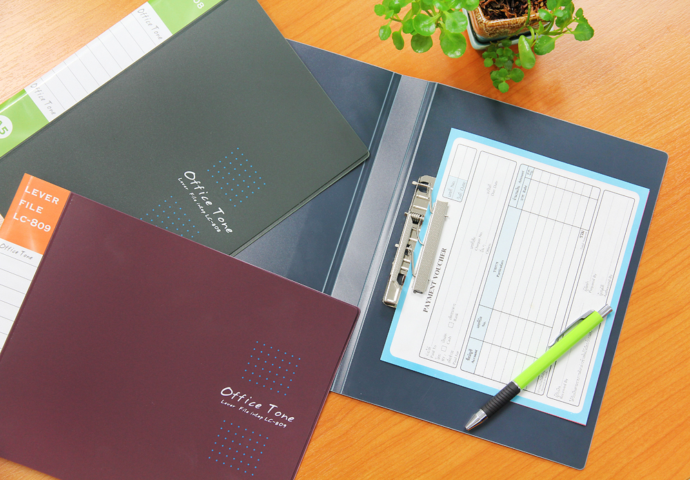 แฟ้มหนีบ 800 ไมครอน สีเข้มพิมพ์สกรีน