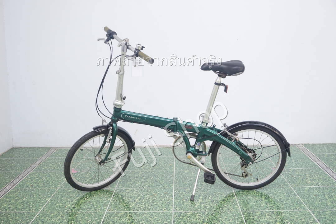 จักรยานพับได้ญี่ปุ่น - ล้อ 20 นิ้ว - มีเกียร์ - อลูมิเนียม - Dahon Route - สีเขียว [จักรยานมือสอง]