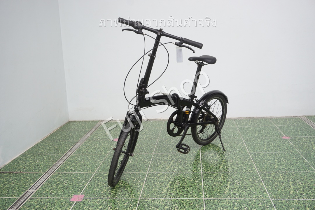 จักรยานพับได้ญี่ปุ่น - ล้อ 20 นิ้ว - มีเกียร์ - อลูมิเนียม - สีดำ [จักรยานมือสอง]