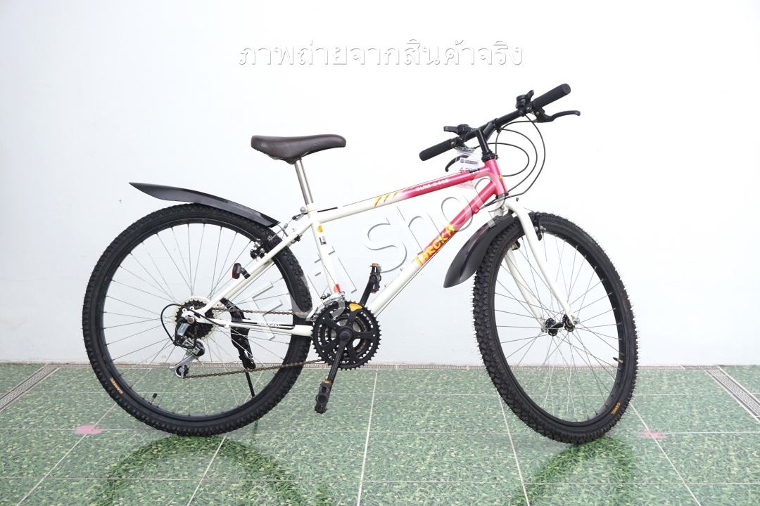 จักรยานเสือภูเขาญี่ปุ่น- ล้อ 26 นิ้ว - มีเกียร์ - โครโมลี่ - สีขาว [จักรยานมือสอง]
