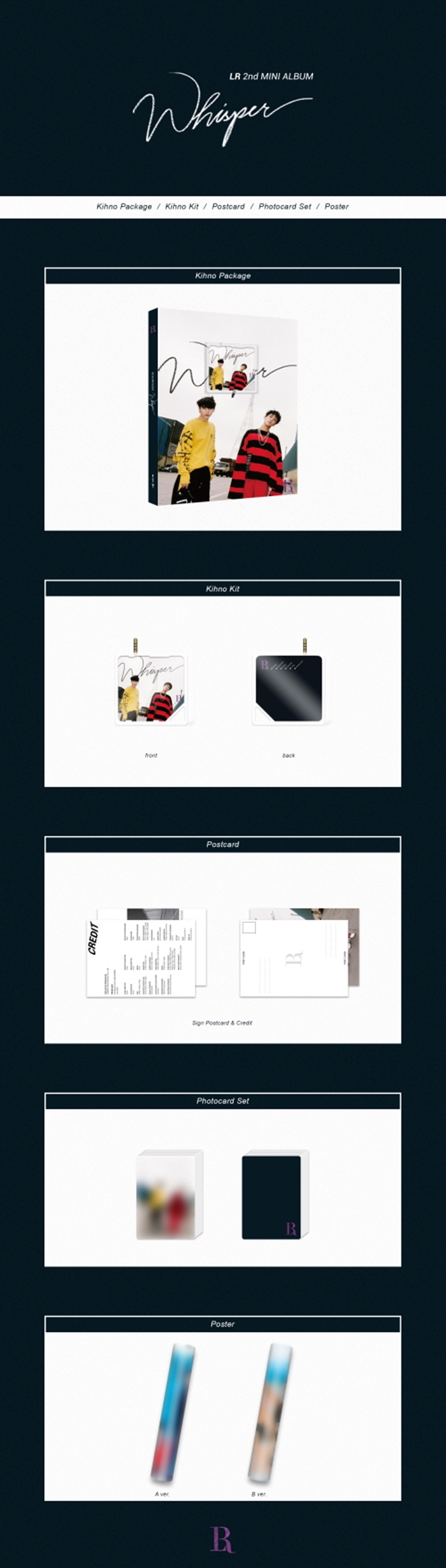 [PRE-ORDER] VIXX LR - 2nd Mini Album "WHISPER" (Kihno Album)