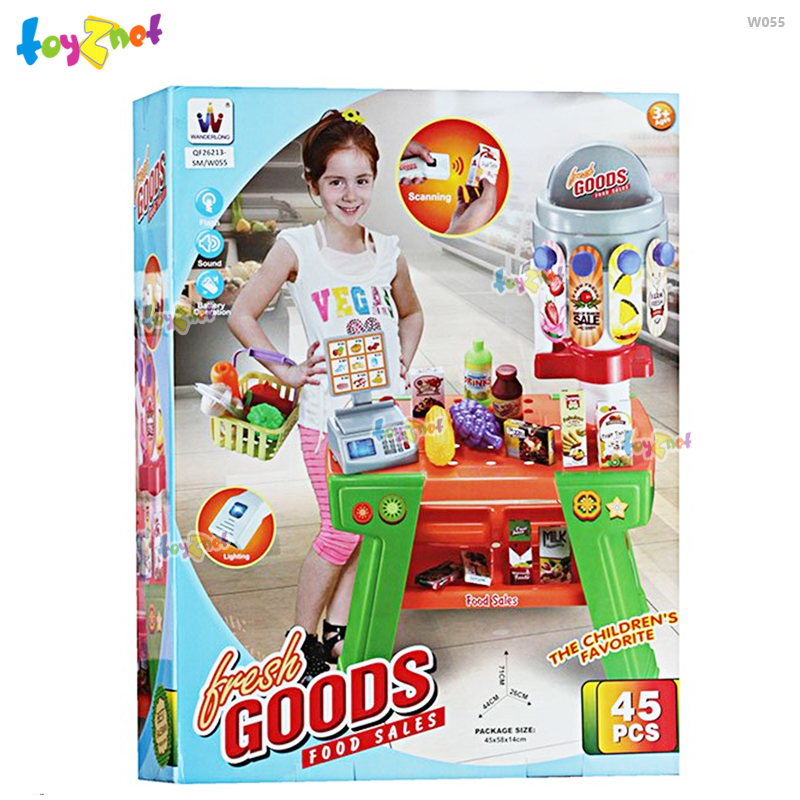 Toyznet Supermarket Cash RegisterTable Set (45 pcs) no.W055