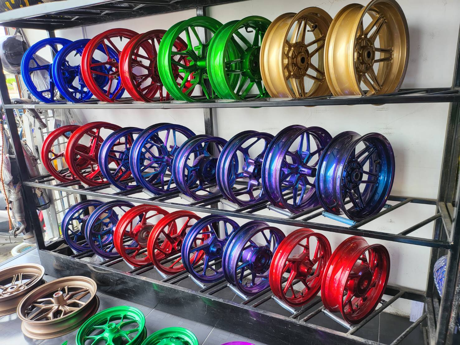 ล้อ-จับหลัง-แคร้ง ทำสี พร้อมสับ HONDA LEAD 125