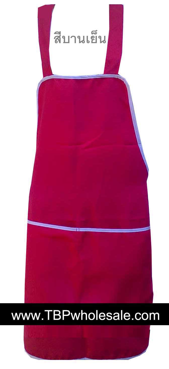 AP-002===ราคาส่ง 45 บาทต่อผืน ขั้นต่ำ 100 ผืน ผ้ากันเปื้อนเนื้อผ้าโซล่อนมีสายคล้องคอ,สายคาดเอว,กระเป๋าสองด้าน(มีหลายสีค่ะ) Tel:081-0110084/02-3972066